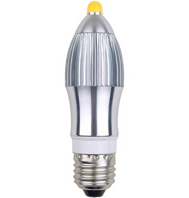 높은 전력 7W E14 / E27, 85-265 V AC 속 LED 촛불 전구 3 년 보증